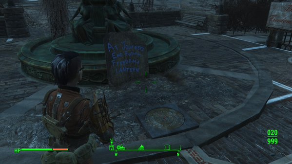 Most of the city is disappeared but there are still a few landmarks that still . Arrpeegeez Fallout 4 Walkthrough Side Quests Road To Freedom