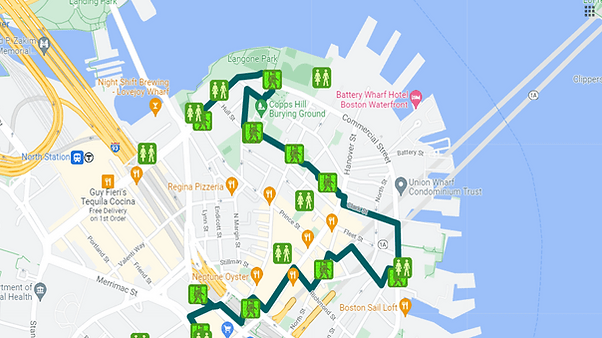 Gmaps pedometer calculates the distance of a route you choose on a google map in miles. Free Walking Tours Boston Philadelphia Pittsburgh Princeton